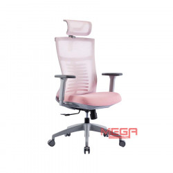 Ghế công thái học WARRIOR Ergonomic Chair - Hero series - WEC502 Gray/Pink
