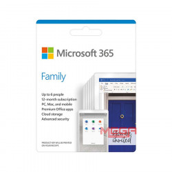 Phần mềm Microsoft 365 Family 32bit/x64 All Languages 1YR (6GQ-00083)