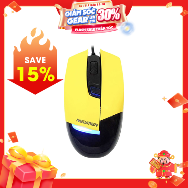 Chuột Newmen G10+ USB for Gaming- Vàng