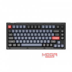 Bàn phím cơ có dây Keychron V1 Bản Knob Carbon Black Hotswap Brown Switch RGB (KEY-FV1-D3)