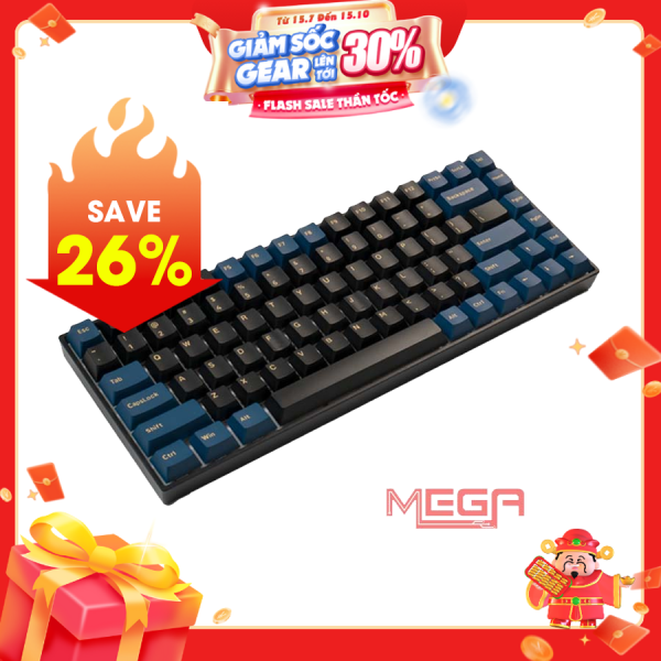 Bàn Phím cơ không dây Newmen GM840 Pro RGB 3 Mode KailhBox White Switch