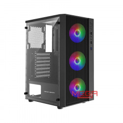 Case Kenoo Esport AF13 3F - Màu Đen (Kèm 3 fan) - xuất Fan