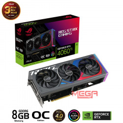 Vga Asus ROG Strix GeForce RTX 4060 Ti OC 8GB GDDR6 GAMING (ROG-RTX4060TI-O8G-GAMING)