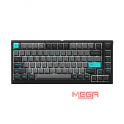 Bàn phím cơ AKKO MonsGeek MG75 Black & Cyan (Akko sw v3 - Cream Blue)