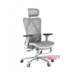 Ghế công thái học Sihoo M57B Xám lưng xám (có kê chân)