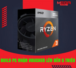 CPU AMD Ryzen 3 4300G (3.8GHz Boost 4.0GHz, 6MB Cache, 4 Core, 8 Thread, 65W)