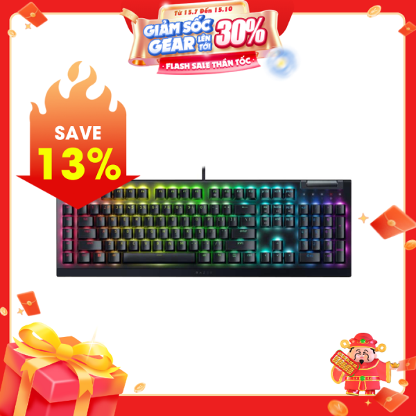 Bàn phím Razer BlackWidow V4 X - Yellow Switch (RZ03-04701800-R3M1)