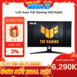 LCD Asus TUF Gaming VG27AQ3A 2K 27 inch IPS QHD (2560x1440) 180hz, 1ms,FreeSync