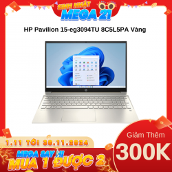 Laptop HP Pavilion 15-eg3094TU 8C5L5PA Vàng (Cpu i5-1335U, Ram 8GB (4GBx2), SSD 512GB, Vga Xe Graphics, 15.6 inch FHD, Win 11 Home)