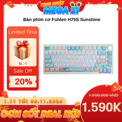 Bàn phím cơ Fuhlen H75S Sunshine White Brown switch