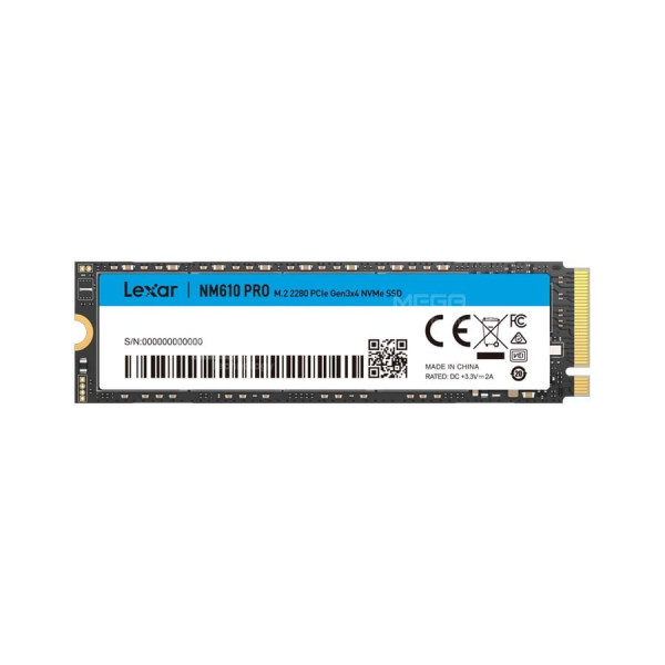 Ổ cứng SSD Lexar 500GB NM610 PRO M.2 2280 PCIe G3x4 NVMe (LNM610P500G-RNNNG)