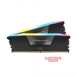 Ram 64GB/5600 (2x32GB) Corsair Vengeance RGB DDR5 Black (CMH64GX5M2B5600C40)