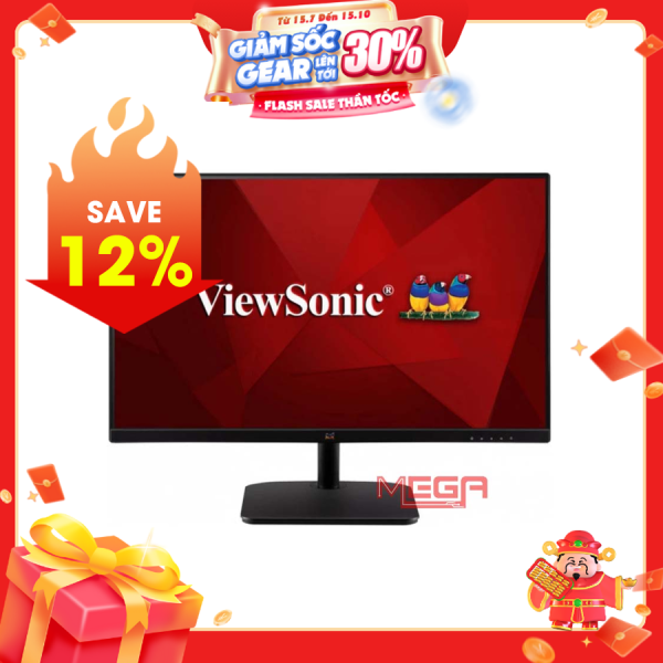LCD Viewsonic VA2432-H 24 inch IPS 100Hz viền mỏng Đen (Vga, HDMI) cable HDMI