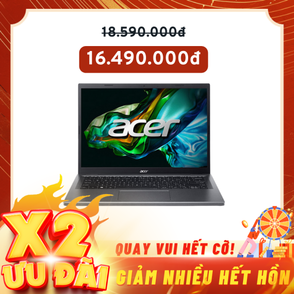 Laptop Acer Aspire 5 A515-58P-71EJ (NX.KHJSV.00A) Xám (Cpu i7-1355U, Ram 16GB, SSD 1TB, Vga UHD Graphics, 15.6 inch FHD, Win 11 Home)