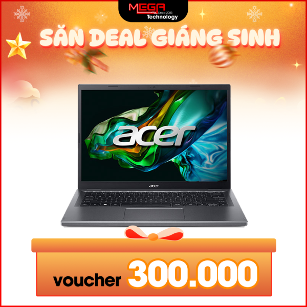 Laptop Acer Aspire 5 A515-58P-71EJ (NX.KHJSV.00A) Xám (Cpu i7-1355U, Ram 16GB, SSD 1TB, Vga UHD Graphics, 15.6 inch FHD, Win 11 Home)