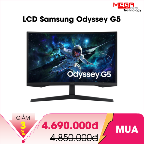 LCD Samsung Odyssey G5 LS27CG552EEXXV 27 inch (2560x1440) QHD 165Hz Cong