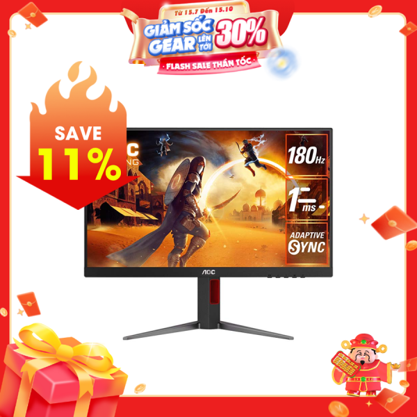 LCD AOC 27G4/74 27 inch (1920 × 1080) FHD IPS 180Hz 1ms ( HDMI, DP)