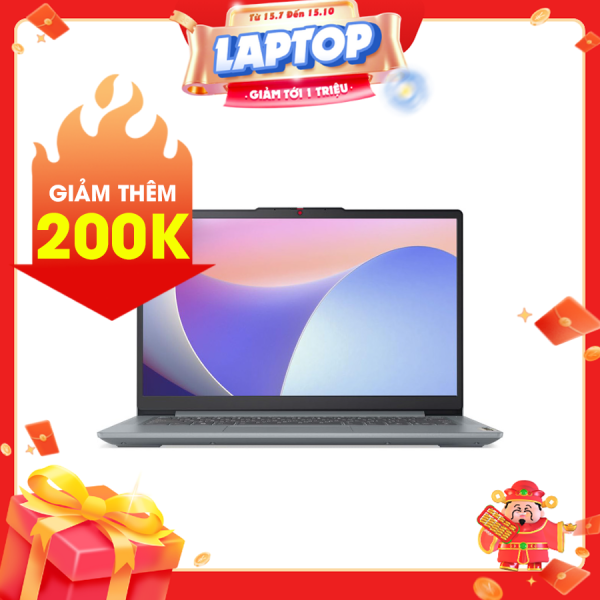 Laptop Lenovo IdeaPad Slim 3 14IRH8 83EL0023VN Xám ( Cpu i7-13620H, Ram 16GB, SSD 512GB, Vga Intel UHD Graphics, 14 inch FHD (1920x1080) IPS, Win11, 2Y )