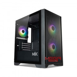 Case Mik Morax 3FA Black (3 fan RGB, Điều chỉnh bằng nút)