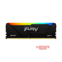 Ram 32gb/3200 PC Kingston DDR4 CL16 DIMM FURY Beast RGB (KF432C16BB2A/32) Led