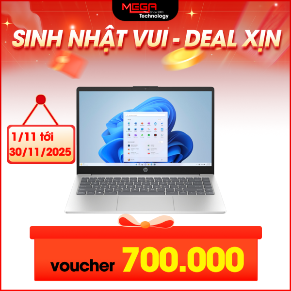 Laptop HP 14-ep1011TU 9Z2W3PA Bạc ( Core 5-120U, Ram 16GB, SSD 512GB, 14 inch FHD Win11H)