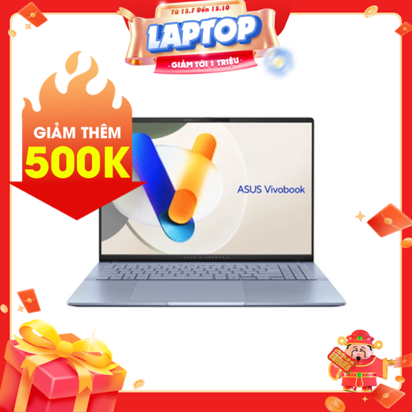 Laptop Asus Vivobook S 16 OLED S5606MA-MX051W Xanh ( Cpu Ultra 7 155H, Ram 16GB, SSD 512GB, Vga Intel Arc, 16 inch 3.2K OLED, Win 11H)