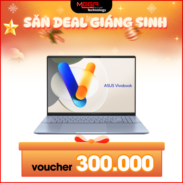 Laptop Asus Vivobook S 16 OLED S5606MA-MX051W Xanh ( Cpu Ultra 7 155H, Ram 16GB, SSD 512GB, Vga Intel Arc, 16 inch 3.2K OLED, Win 11H)