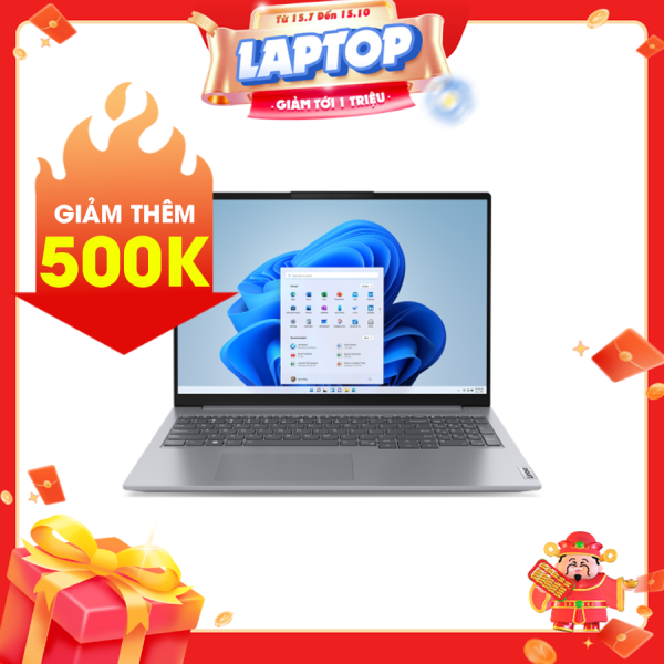 Laptop Lenovo ThinkBook 16 G6 IRL 21KH00Q0VN Xám ( Cpu i5-13420H, Ram 16GB(2x8gb), SSD 512GB, Vga Intel UHD, 16 inch WUXGA IPS, Win 11SL, 2Y)