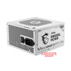 Nguồn máy tính MSI MAG A850GL PCIE5 - 80 Plus Gold - Full Modular (850W) white