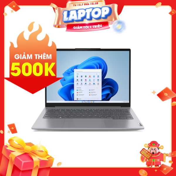 Laptop Lenovo ThinkBook 14 G6 IRL 21KG00BQVN Xám ( Cpu i7-1355U, Ram 16Gb( 2x8gb), SSD 512GB, Vga Iris Xe Graphics, 14 inch WUXGA, W11, 2Y)