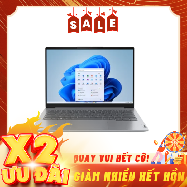 Laptop Lenovo ThinkBook 14 G6 IRL 21KG00BQVN Xám ( Cpu i7-1355U, Ram 16Gb( 2x8gb), SSD 512GB, Vga Iris Xe Graphics, 14 inch WUXGA, W11, 2Y)