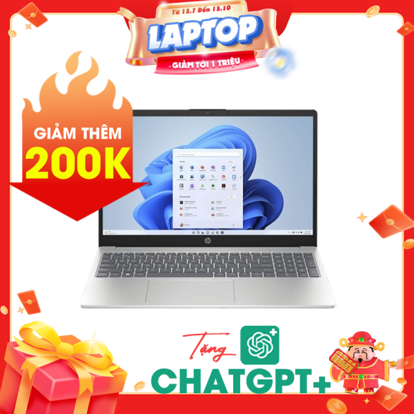 Laptop HP 15-Fd0306TU A2NL7PA Bạc ( Cpu i3-1315U, Ram 8GB, SSD 256GB, Vga Intel UHD Graphics, 15.6 inch FHD, Win11Home 64)