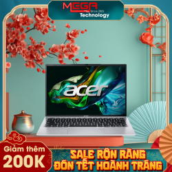 Laptop Acer Aspire Lite AL14-51M-36MH NX.KTVSV.001 Bạc ( Cpu i3-1215U, Ram 8GB, SSD 256GB, Vga UHD Graphics, 14 inch, WUXGA, 60Hz, Win11SL, 1Y)