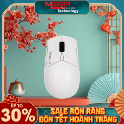 Chuột không dây Fuhlen B09S Silent White (wireless 2.4G, Bluetooth)