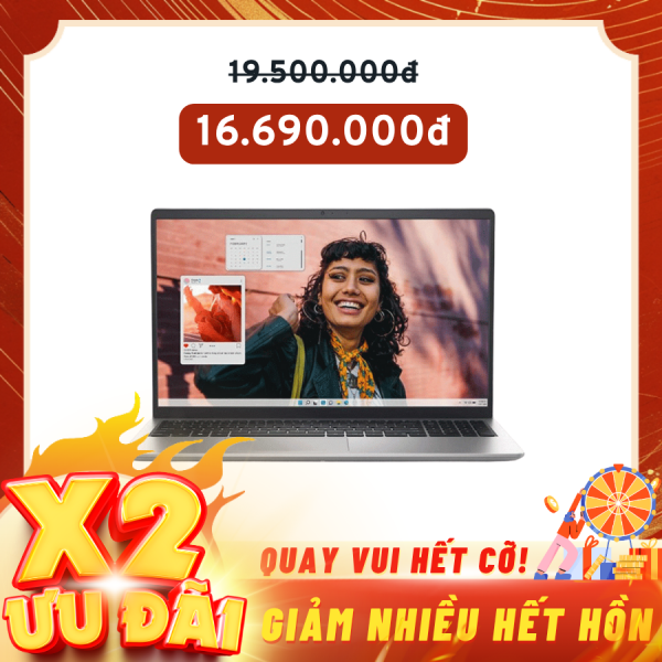 Laptop Dell Inspiron 15 3530 71043885 Bạc ( Cpu i5 -1334U, Ram 16GB(8gbx2), SSD 512GB, Vga Intel Iris Xe Graphics, 15.6 inch FHD 120Hz, Win 11H, OfficeHS21, KYHD)