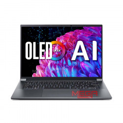 Laptop Acer Swift X 14 AI SFX14-72G-708X NX.KR8SV.003 Xám ( Cpu Ultra 7-155H, Ram 32GB, SSD 1TB, Vga RTX 4060 8GB, 14 inch 2.8K OLED, Win 11, 1Y)