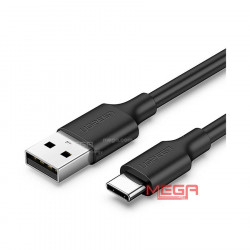 Cáp dữ liệu USB Type-C truyền dữ liệu từ máy tính ra điện thoại dài 0,5M màu đen Ugreen 60115