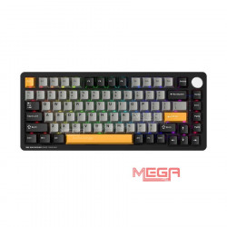 Bàn phím cơ không dây Machenike K600-B82W Tri-mode RGB Silver Switch