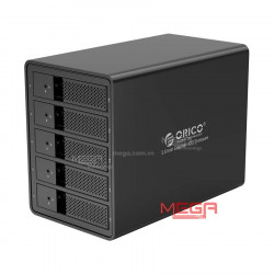 Hộp ổ cứng Orico 9558U3-BK 3.5 '' 5 khe cắm SATA 3 USB 3.0 Type B (Đen)