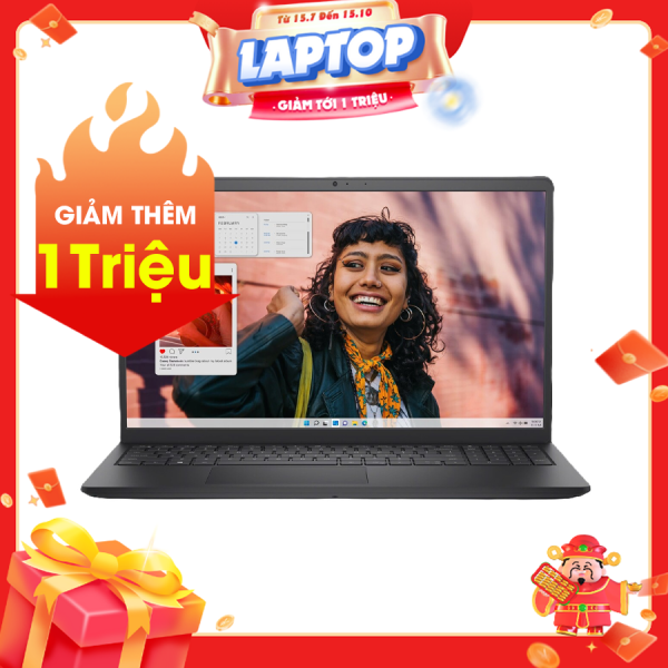 Laptop Dell Inspiron 3530 71043887 Đen ( Cpu i5-1334U, Ram 8GB, SSD 512GB, Vga Intel Iris Xe Graphics, 15.6 inch FHD, Finger Print, Win 11H,  Office HS21)