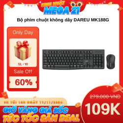 Bàn phím + chuột không dây DAREU MK188G Black