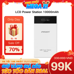 Sạc dự phòng PISEN LCD Power Station 10000mAh TS-D186