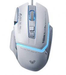 Chuột Gaming Có Dây AULA S12 Pro Trắng xám (4368)