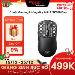 Chuột Gaming không dây AULA SC580 Đen (8397)