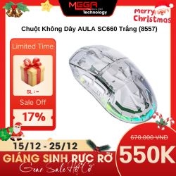 Chuột Không Dây AULA SC660 Trắng (8557)