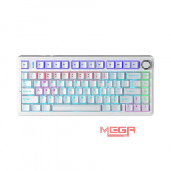Bàn phím Gaming có dây AULA F75 Trắng, Blue Switch (2839)