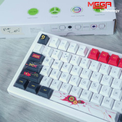 Bàn phím cơ Fuhlen H75S Fire heart White red Switch