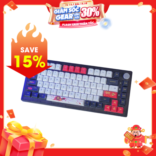 Bàn phím cơ Fuhlen H75S Smoke fire Heart ice-Coffe switch