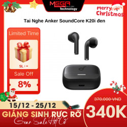 Tai Nghe nhét tai không dây Anker SoundCore K20i - A3994 Đen(Bluetooth 5.3)