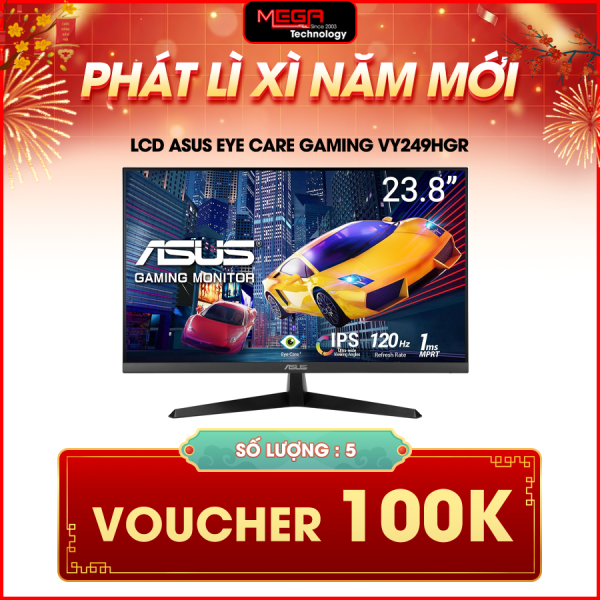 LCD Asus Eye Care Gaming VY249HGR 23.8 inch FHD IPS 120Hz 1ms Đen (HDMI, VGA)